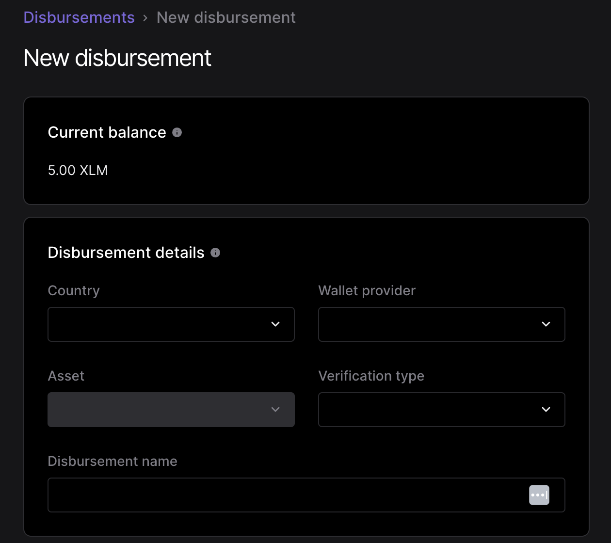 Disbursement Details